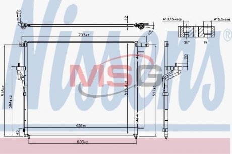 Конденсатор, кондиционер NISSENS 940266 (фото 1)