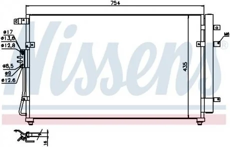 Конденсатор, кондиціонер NISSENS 940269