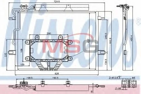 Конденсатор, кондиционер NISSENS 940325