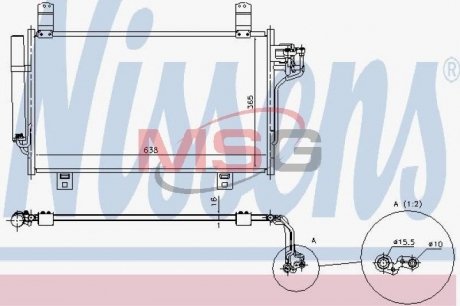 Конденсатор, кондиционер NISSENS 940327