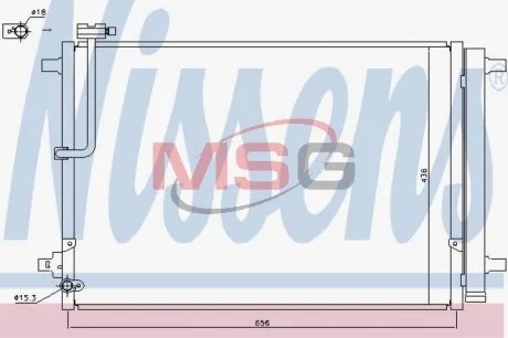 Конденсатор, кондиционер NISSENS 940329