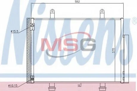 Конденсатор, кондиціонер NISSENS 940356