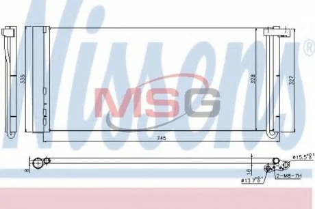 Конденсатор, кондиціонер NISSENS 940358