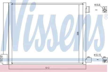 Конденсатор, кондиціонер NISSENS 940371