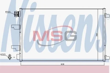 Конденсатор, кондиціонер NISSENS 940402