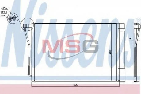 Конденсер кондиционера NISSENS 940418