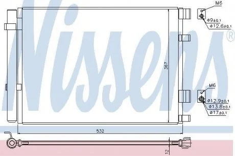 Конденсатор, кондиционер NISSENS 940425