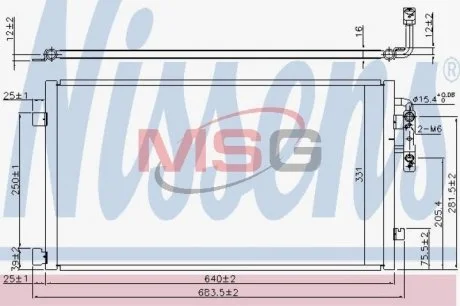 Конденсатор, кондиционер NISSENS 940457