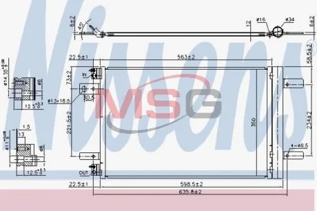 Конденсатор, кондиціонер NISSENS 940458