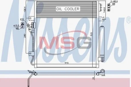 Конденсатор, кондиціонер NISSENS 940461