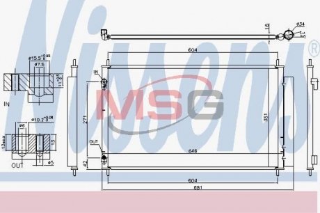 Конденсатор, кондиціонер NISSENS 940489