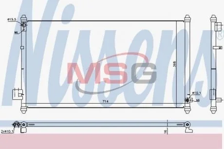 Фото конденсатор, кондиціонер NISSENS 940502 Конденсатор, кондиціонер NISSENS 940502