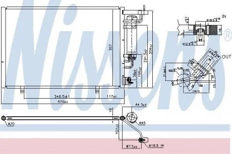 Конденсер кондиционера NISSENS 940531