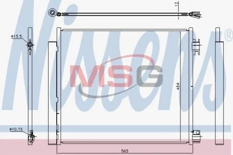 Конденсер кондиционера NISSENS 940546