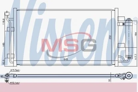 Радиаторы кондиционеров NISSENS 940582