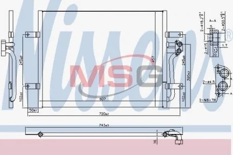 Конденсатор, кондиционер NISSENS 940585
