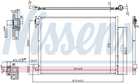 Конденсатор, кондиционер NISSENS 940593 (фото 1)