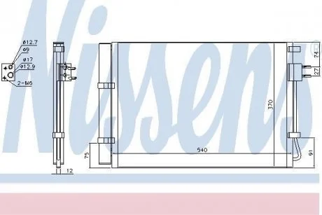 Конденсатор, кондиціонер NISSENS 940636