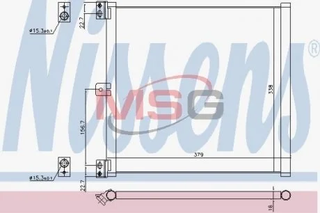 Конденсатор, кондиционер NISSENS 940703