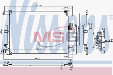 Радіатор кондиціонера First Fit NISSENS 940786