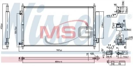 Радиатор кондиционера NISSENS 941234