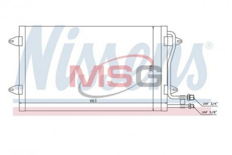 Радиатор кондиционера, 2.5/2.8TDI (620x380x20) NISSENS 94258 (фото 1)