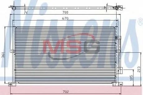 Конденсатор, кондиционер NISSENS 94585