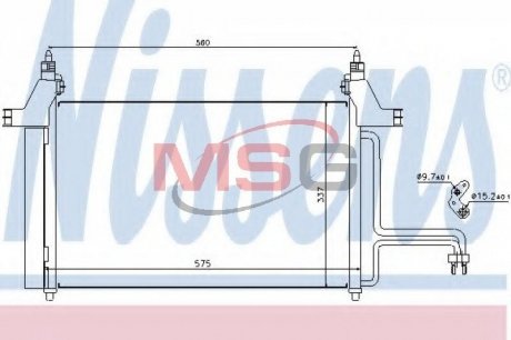 Конденсатор, кондиціонер NISSENS 94610