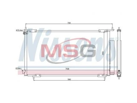 Конденсатор кондиционера HONDA CR-V (02-) 2.0/2.4i NISSENS 94772