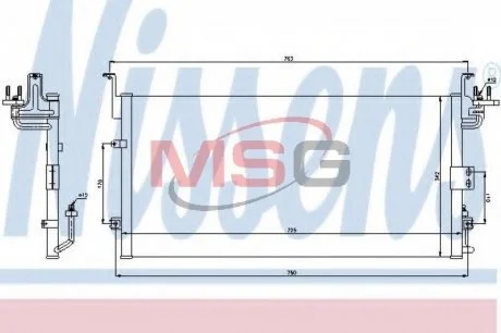 Конденсер кондиціонера NISSENS 94775