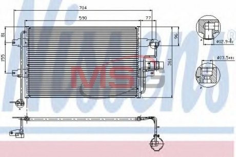 Радиатор охлаждения NISSENS 94838