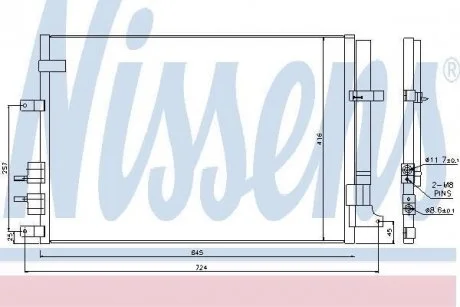 Конденсатор, кондиціонер NISSENS 94871