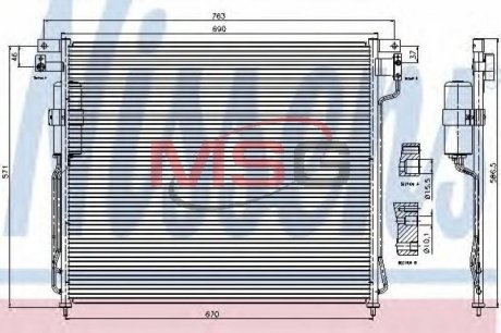 Радиатор кондиционера NISSENS 94879