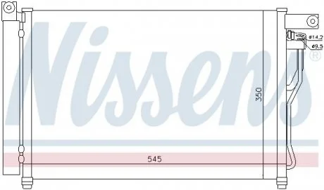 Конденсатор, кондиционер NISSENS 94895