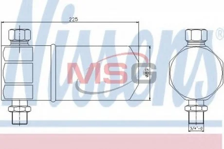 Осушитель AI 80/90(91-)1.6 i(+)[OE 8A0.820.191 AB] NISSENS 95115