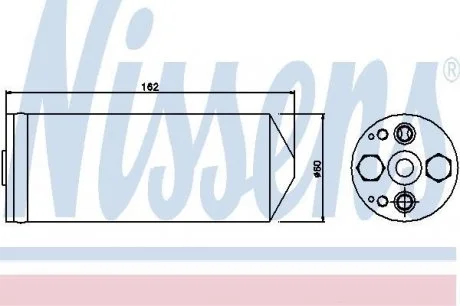 Осушитель MZ 323(94-)1.3 i 16V(+)[OE B02H-61-500 A] NISSENS 95345