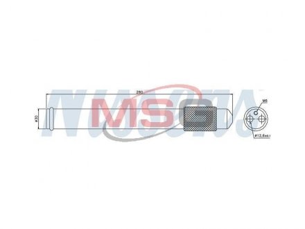 Осушувач MZ 6(02-)1.8 i 16V(+)[OE GJ61-61-501 A] NISSENS 95360