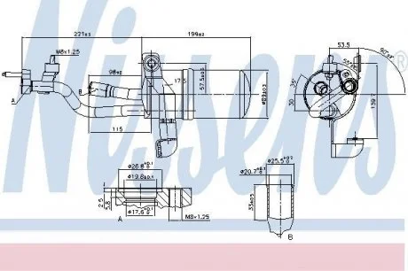 Осушувач FD FOCUS C-MAX(03-)1.6 TDCi(+)[OE 1310196] NISSENS 95449