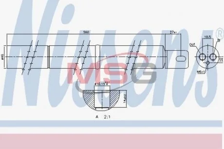 Осушувач кондиціонера NISSENS 95531