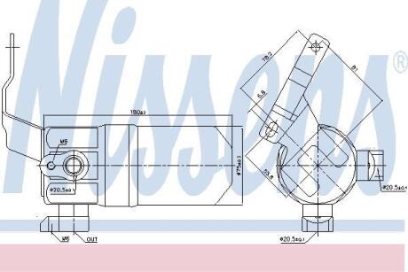 Осушитель радиатора кондиционера NISSENS 95552