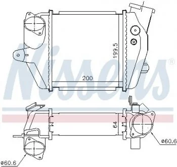 Радиатор наддува NISSENS 96032