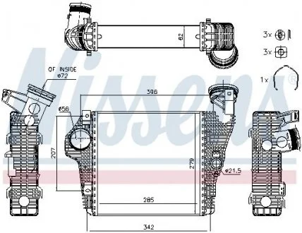 Радиатор наддува NISSENS 961426