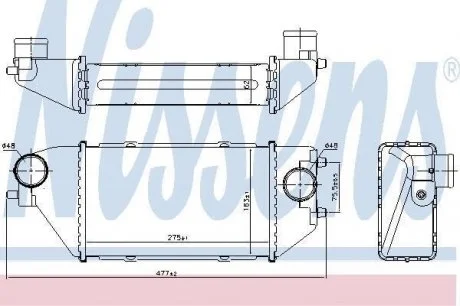 Радиатор наддува NISSENS 96231