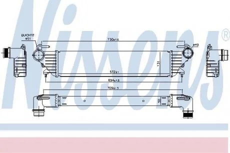Радиатор наддува NISSENS 96272
