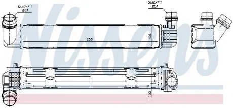 Радиатор наддува NISSENS 96543