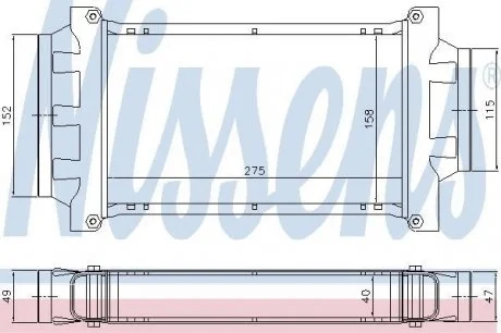 Радиатор наддува NISSENS 96777