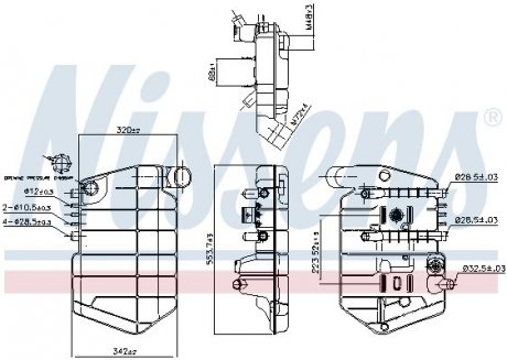 Компенсационный бак, охлаждающая жидкость NISSENS 996032