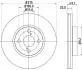 Диск гальмівний передн Toyota Corolla 1.4, 1.8, 2.0 (04-07) (ND1016K) NISSHINBO