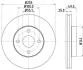 Диск тормозной передний Toyota Corolla 1.4, 1.6, 1.8 (00-06)/ BYD 1.5, 1.6 (05-) (ND1017K) NISSHINBO