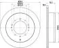Диск тормозной задний Toyota Land Cruiser 4.5, 4.6, 4.7, 5.7 (08-) (ND1029K) NISSHINBO